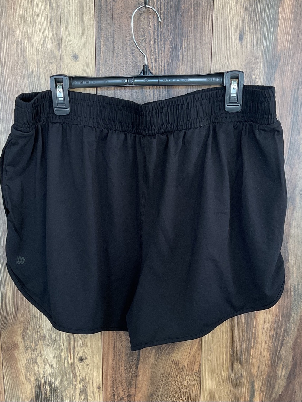 all in motion Black Women's Athletic Shorts with Elastic Waist XL     299B
